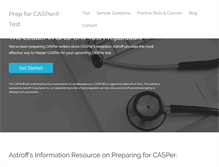 Tablet Screenshot of caspertest.com